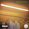 Motion Sensor LED Cabinet Light Rechargeable Induction Night Light Wireless Portable Detector Lamp for Wardrobe Hallway