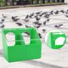 Pigeon Multi-Purpose Cage Hanging Food Box With Lid 1/2/4-Holes Anti-Spill Racing Pigeon Trough Feeder Pet Bird Supplies 1/2Pcs