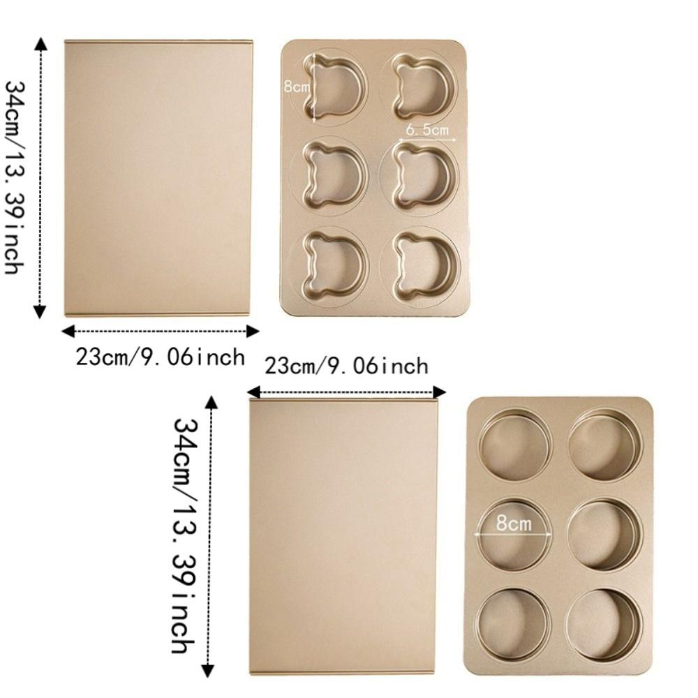 Carbon Steel Baking Tray Food Grade Cake Mold New Muffin Pan  Home Baking