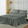 Sheet Set Breathable & Cooling Sheets Hotel Luxury Bed Sheets Extra Soft Easy Fit 4 Piece Set