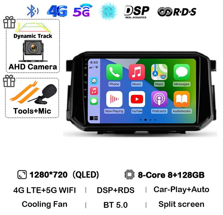 Android 14 Carplay Auto 4G+WIFI для Nissan Terra Xterra 2018 2019 2020-2022 Автомобильный радиоприемник Мультимедиа Видеоплеер GPS 360 Камера DSP