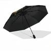 Portable Folding Umbrella with Golden Butterfly Design - Automatic Open/Close, 8-Rib Sturdy Frame, Compact Travel Umbrella for