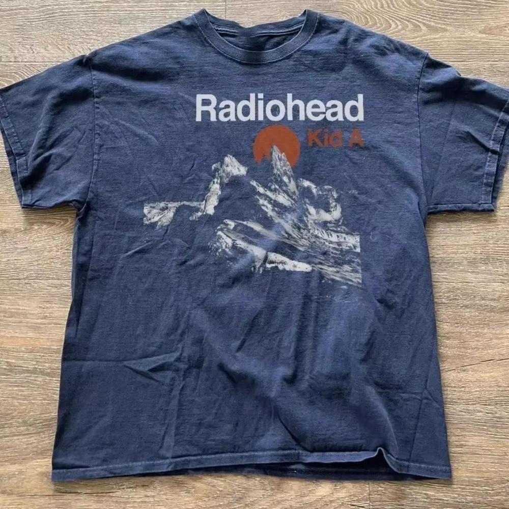 2026 Hot Sale Summer Radiohead Kid As Album Tour Concert Tshirts Unisex Unisex Casual Printed Shortsleeved Shirts Cheap Clothing