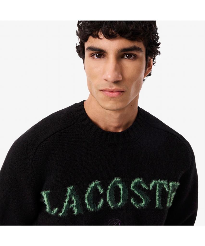 Мужской праздничный свитер с круглым вырезом LACOSTE Ah5202-55N Xiy
