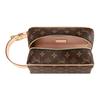 Louis Vuitton Косметичка Monogram Canvas с кожаной отделкой Женская косметичка Коричневый M83112
