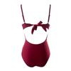 Solid Color  One Piece Swimsuits  Woman Sexy Mesh Bikini Swimwear Backless Brazilian Beach Outfit