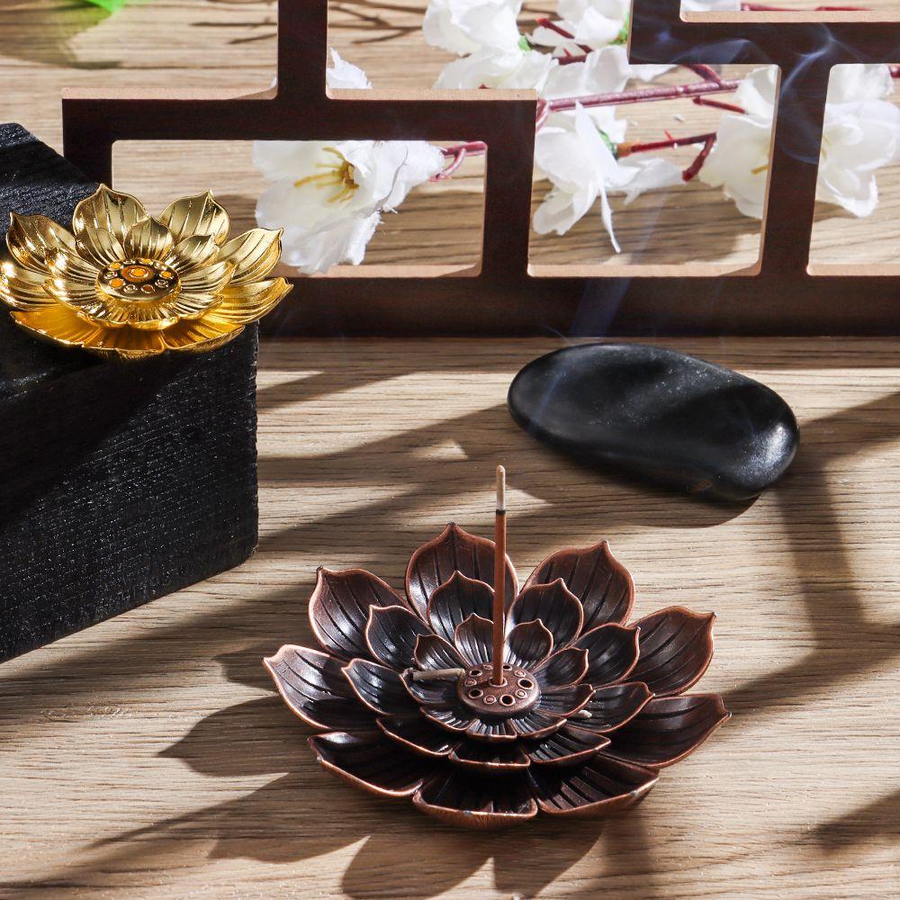 Home Decor Line Incense plate Incense Burner Buddhism Lotus Joss-stick inserted Incense Holder