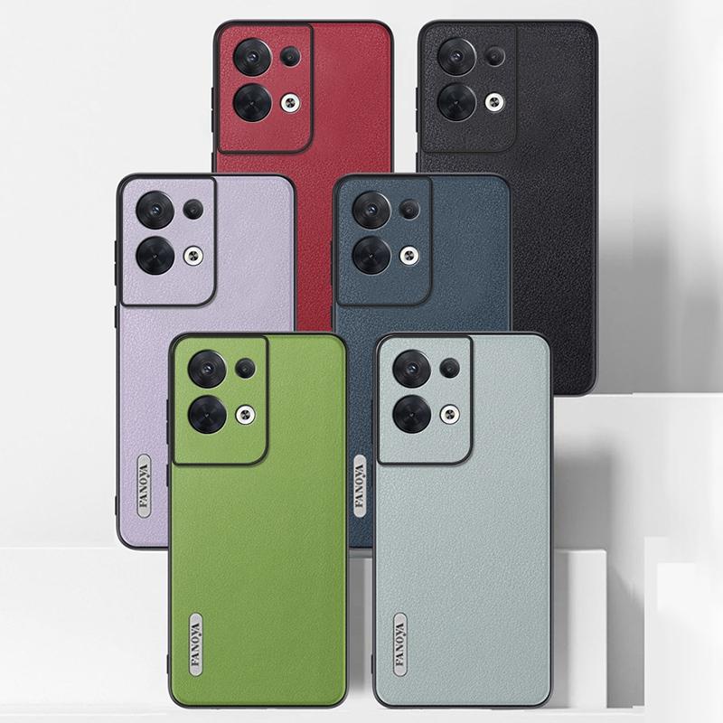 Роскошный кожаный чехол для OPPO Reno 8 9 Pro Plus 5G Задняя крышка Матовая силиконовая защита Чехол для телефона для OPPO Reno 7 Pro 7 SE Coque