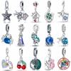 Charms Fit Pandora Original Bracelet Real S925 Sterling Silver Beads Luminou Pendants Firefly Ocean Series Dangle Fine Jewelry