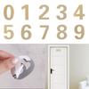 1Pcs Home Self-adhesive Hotel Home Sticker Address House Drawer Sign Door Numeral Plaque Gate Digits Door Plate Number