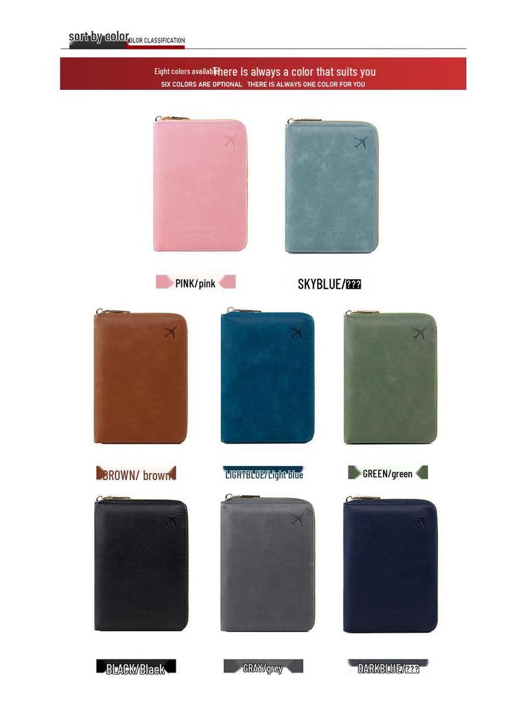 New RFID-Protected Anti-Theft Passport Wallet: Cross-Border Travel Document Organizer