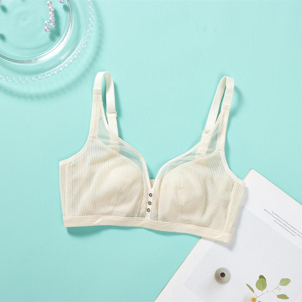 Sexy Mesh Underwear Women's Thin Anti-Sag No Steel Ring Bra