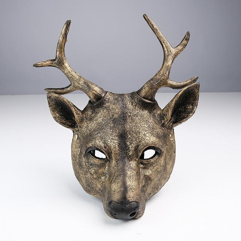 Косплей Маска Оленя 3D Маска Животного Пена ПУ Персонализированный Подарок Женщины Мужчины Карнавальная Вечеринка Рейв Клуб Ролевые Игры Маски