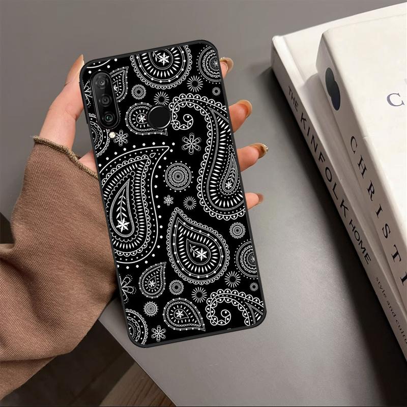 Бандана Пейсли для Huawei P40 P20 P30 Lite P60 Pro Nova 12i 12s 11i 10 9 SE 5T Y91 Y90 Y60 Y70 Y72 Y61 Чехол