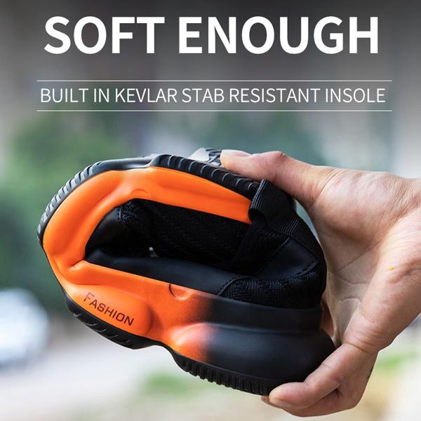 Дышащая защитная обувь Рабочая обувь Мужская защитная обувь с защитой от ударов Защитная обувь со стальным носком