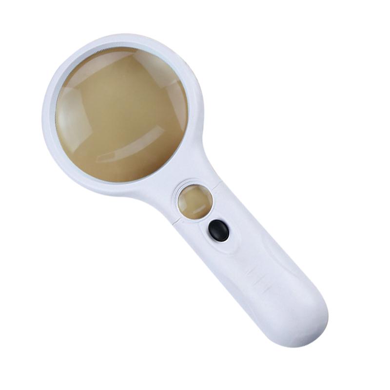 Magnifier 3X 45X Handheld Magnifying Glass with LED Light for Children Elderly People