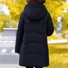 Plus Size Middle Age Women's Long Down Coats Winter Vintage Parkas Hooded Elegant Thick Warm Puffer Jackets Woman Outerwears