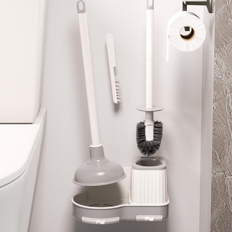 Набор из вантуза и щетки для ванной с держателем, чистящее средство для унитаза с держателем, вантуз для унитаза, щетка для унитаза, щетка для унитаза и