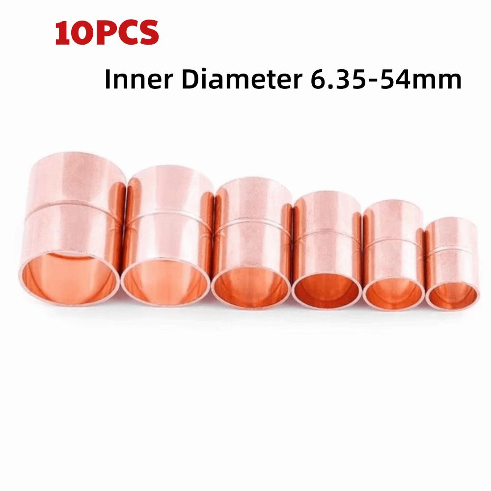 10PCS Copper Coupling Tube Fitting Equal Straight Weld Coupling Refrigeration Equipment