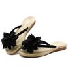 Fashion Women Flip Flops Casual Flower Slippers Ladies Slip On Shoes Female Slides Beach Sandals Flat Slippers for Women Black