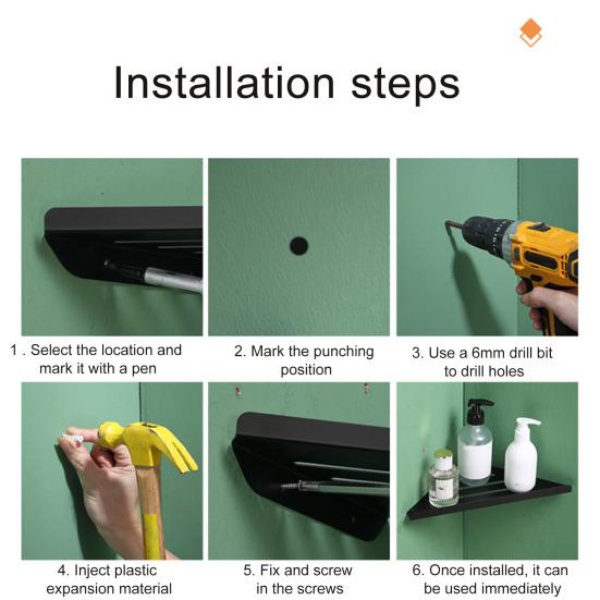 1/2 шт. угловые полки для ванной комнаты, нержавеющая сталь 304, простая установка, душевая стойка с дренажным дизайном