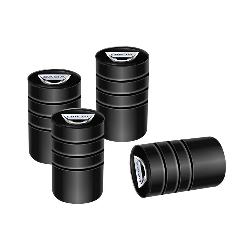BGT1 4Pcs Aluminum Alloy Car Wheel Tire Valve Caps Stem Cover For Dacia Bigster Spring Duster Sandero Jogger Dokker Lodgy Logan