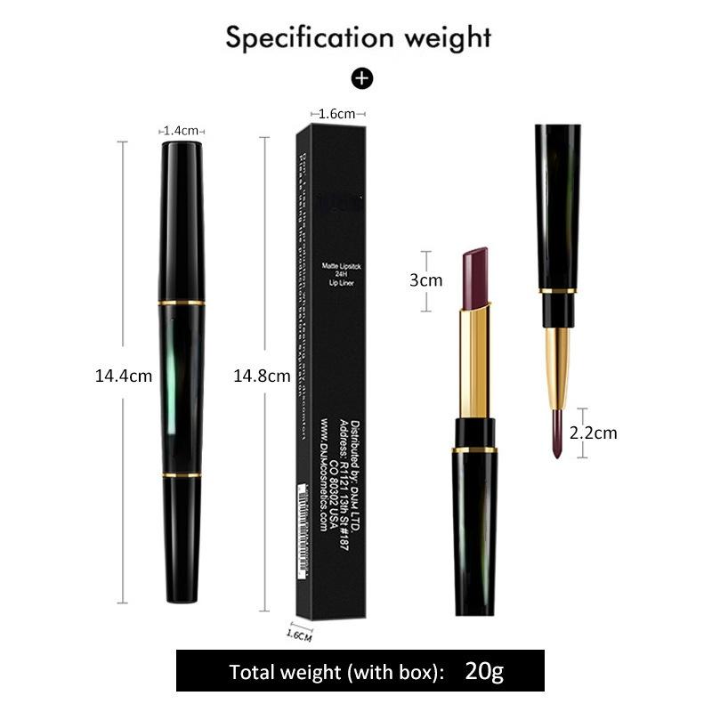 12 цветов, сексуальная красная матовая помада для губ, подводка для губ 2 в 1, матовая помада для макияжа, прочная водостойкая телесная красная помада, косметика для губ
