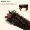 Men's Wood Handle Round Rolling Brush Soft Bristle Twill Hair Comb Natural Bristle Women Curling Massage Brush Hairdressing Tool