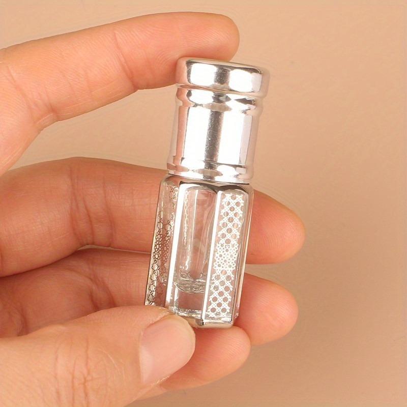 4pcs/set Refillable Golden Essential Oil Roller Bottle Perfume Bottle Glass Roll-On Essential Oil Bottle Cosmetics Container