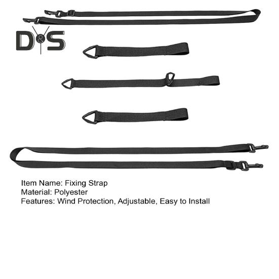 5 шт., ремень для фиксации зонта на открытом воздухе, ремень для защиты от ветра для сада, патио, рынка, регулируемый консольный зонт, ветрозащитная лента