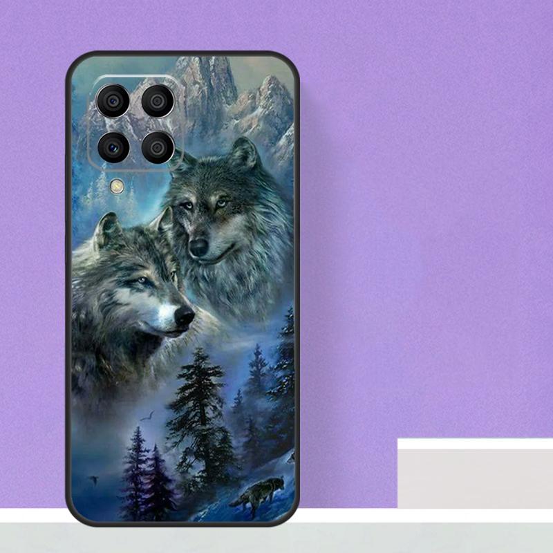 Чехол Animal Wolf Galaxy для Samsung Galaxy M31 M16 M36 M56 M33 M53 M13 M12 M32 M52 M20 M15 M55 M14 M35 M34 M54