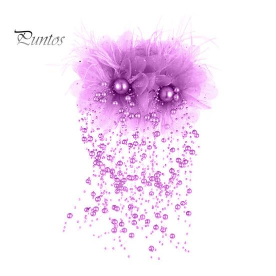 Заколка для волос с перьями, сеткой из пряжи, цветочным декором, заколкой для волос с кисточкой из искусственного жемчуга, насадка для душа, заколка для волос