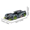 Нетоксичный Moc Технический 1:14 гоночных автомобилей Знаменитый 9X8 Le Гибридный гиперкар Набор строительных блоков Супер гоночный автомобиль Кирпичики Игрушки Для детей Подарки