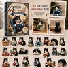 Christmas Tree Decor 24 Days Advent Calendar 2026, 2D Acrylic Reading Cats/Dogs/Forest Animals for Boys Ornament Countdown Calendar, Cute Pet Pendants