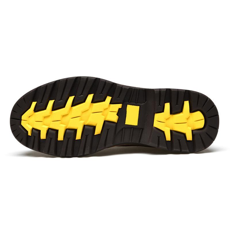 Европейские и американские ботинки из натуральной коровьей кожи для улицы, ботинки с большой головой, обувь для охраны труда, износостойкие, нескользящие, повседневные ш