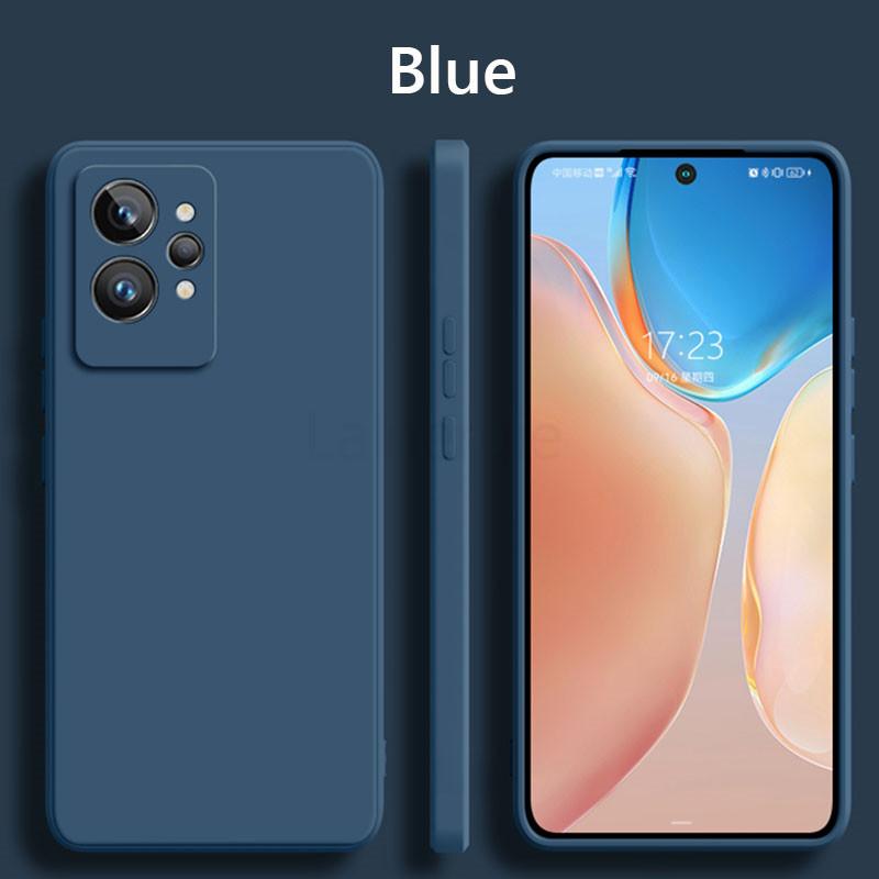 Для Realme GT2 Pro чехол из жидкого силикона, мягкий матовый защитный чехол для камеры для OPPO Realme GT2 GT 2 GT2Pro, чехлы для телефонов