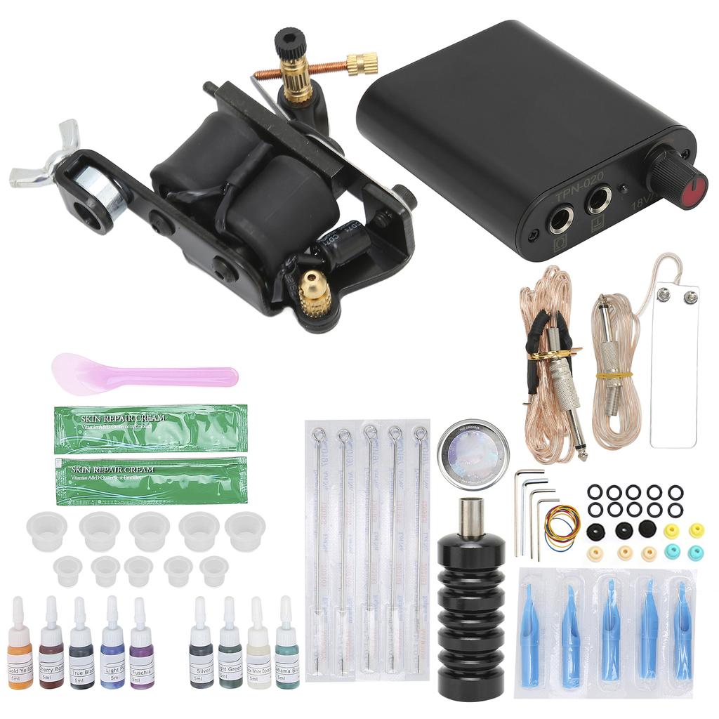 Профессиональный комплект для тату-машинки, легкий черный блок питания, катушка для тату-машинки, аксессуар для татуировки