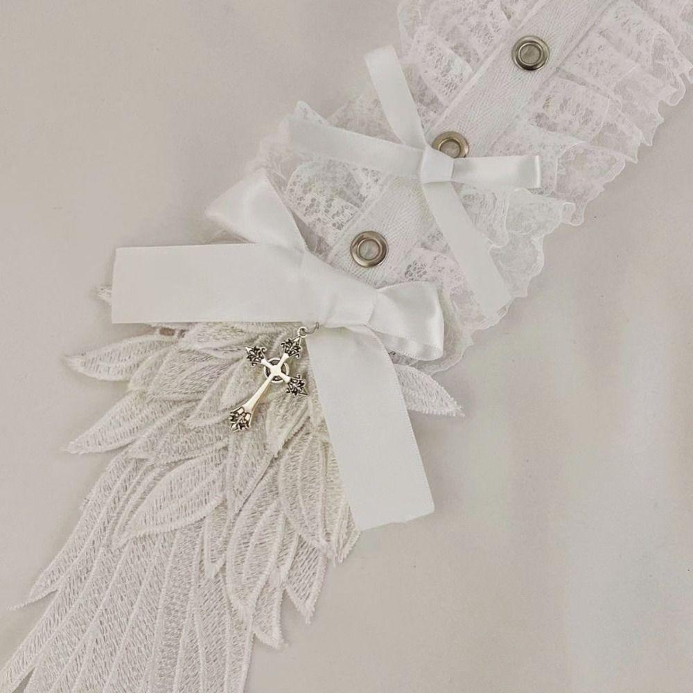 Клепка Лолита Крылья Кружевная Повязка на Голову Острая Девушка Лолита Заколка для Волос Милый Косплей Головной Убор Вечеринка