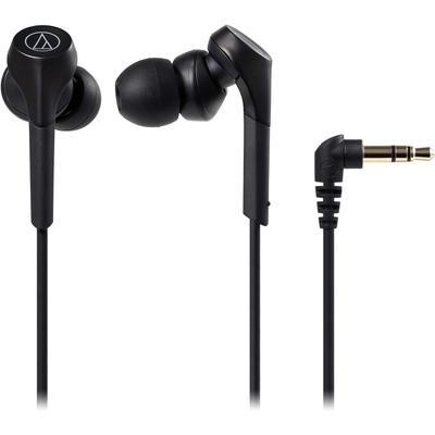 Наушники-вкладыши Audio Technica Ath Cks550x Bk Solid Bass, проводные, с мощным басом и высоким разрешением, совместимые с источником звука, черные, без пульта ДУ