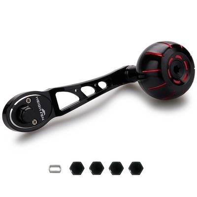 Ручка катушки HEIGHTEN 38 мм Ручка ручки SHIMANO DAIWA Abu Bait Reel General Arch Gear Series 80/90 мм (Красный и черный) (896)