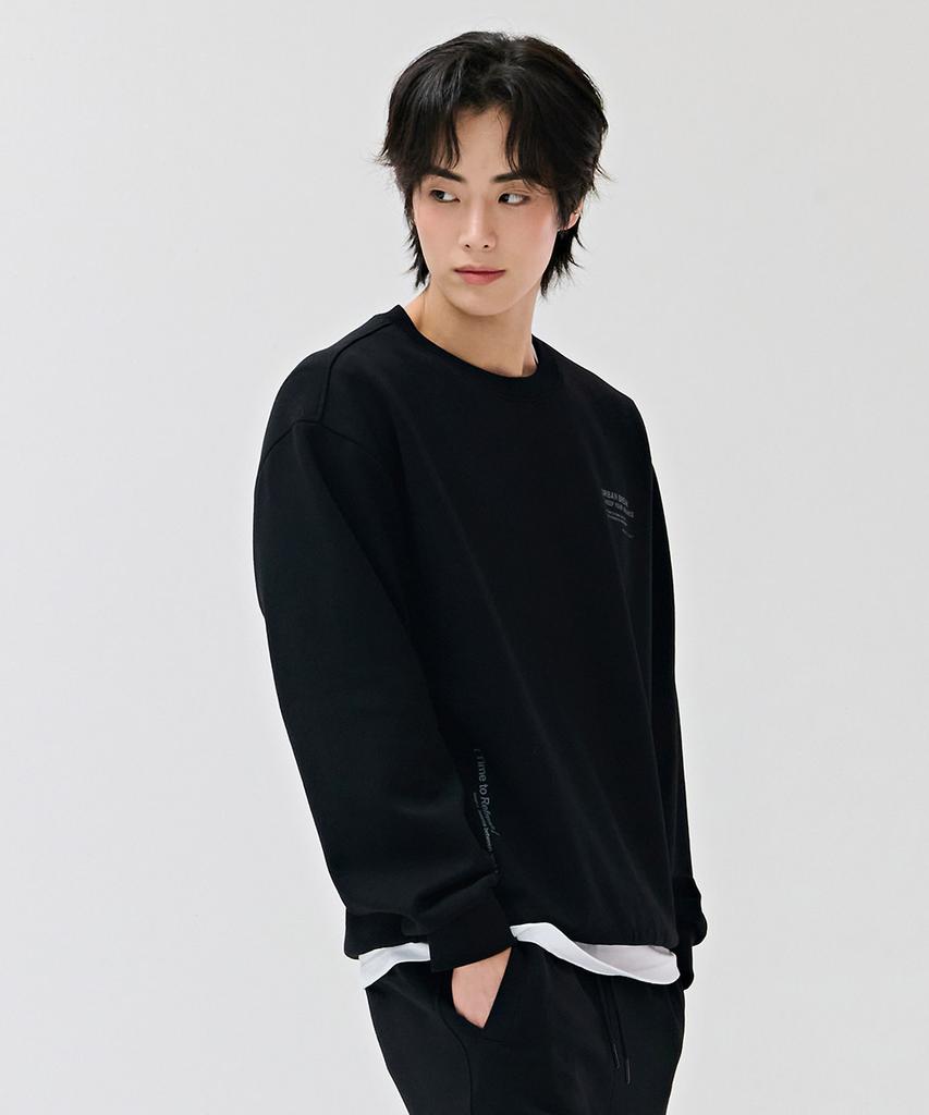 CHASECULT Men'S Lettering Graphic Sweatshirt - Black
