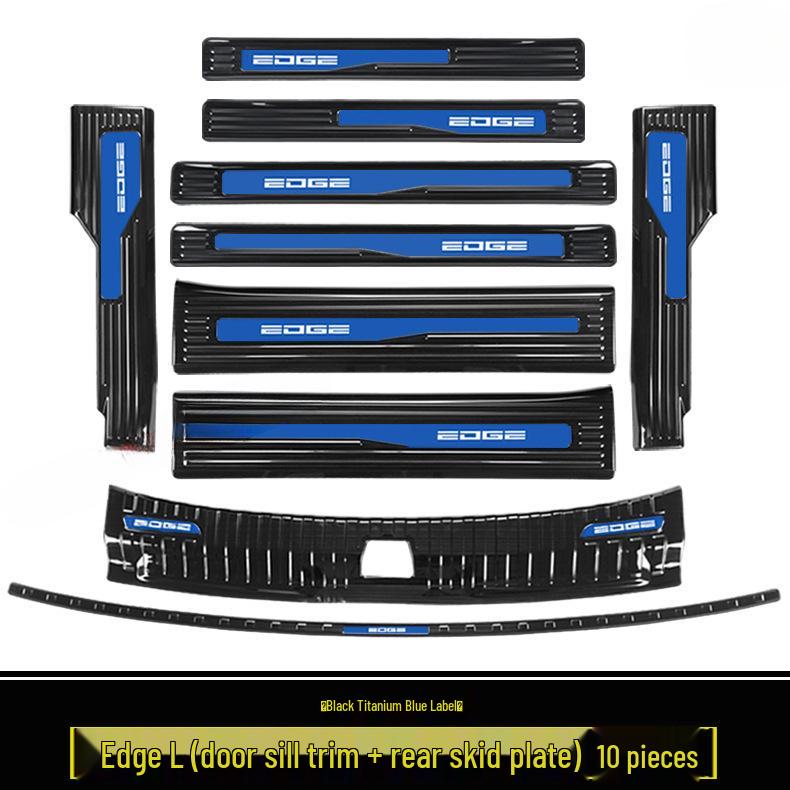 2023-2025 Ford Edge L: Door Sill Strips, Welcome Pedals, Stainless Steel Trunk Protector, Decorative Stickers