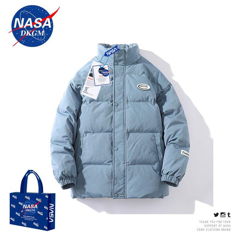 Nasa Co-Branded 2024 Winter New Men's Jacket, Thickened Warm Cotton Coat, Trendy and Stylish Men's Cotton Clothing