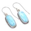Серьга Natural Republic с ларимаром, из стерлингового серебра 925 пробы, 1,50 дюйма T4b66