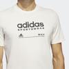 adidas Футболка с логотипом Lounge с круглым вырезом и короткими рукавами, мужские топы, белые HR3002