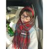 New Christmas Red Scarf Collection Autumn and Winter Warm Female Main Scarf