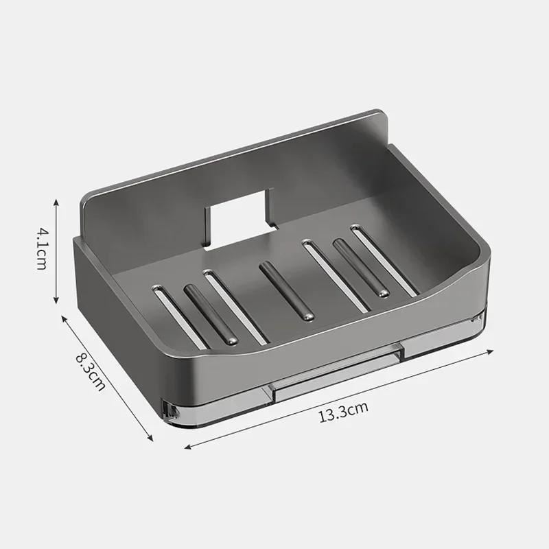 Держатель для мыла в ванной комнате, настенный держатель для мыла, органайзер, мыльница с двойным сливом, аксессуары для ванной комнаты