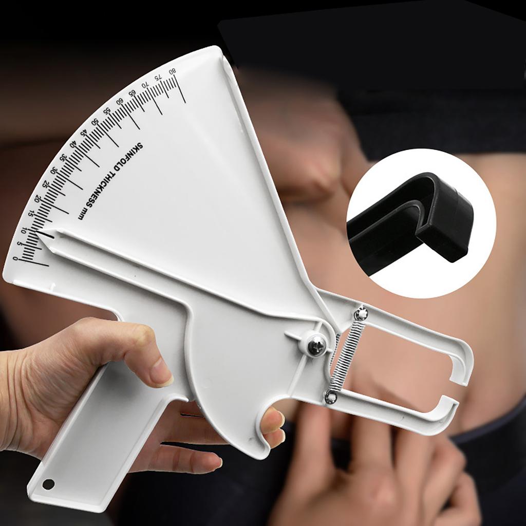 0-80mm Body Fat Measure Tester Analyzer Sebum Caliper Clamp Shaped Ruler Skinfold Test Instrument Measuring Tape