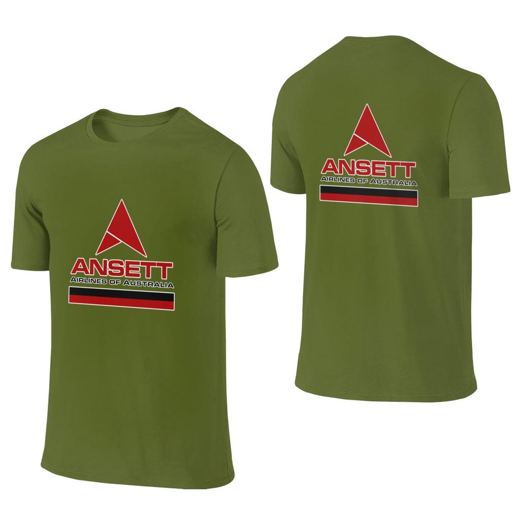 Retro Ansett Airlines Of Australia 1960s Logo Breathable Reversible Tshirt Street Personality Versatile Outerwear Short Sleeve