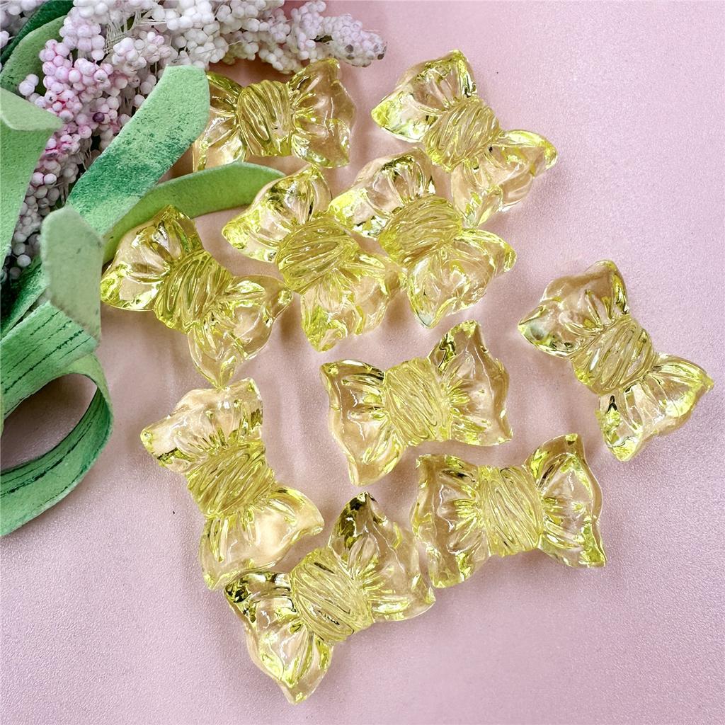 Handmade Accessories Transparent Acrylic Crystal Jewelry Candy 10Pcs Fashion Making Material 16*24.2mm DIY Phone Chain Beads  Beads